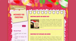 Desktop Screenshot of messagesforchristmas.com